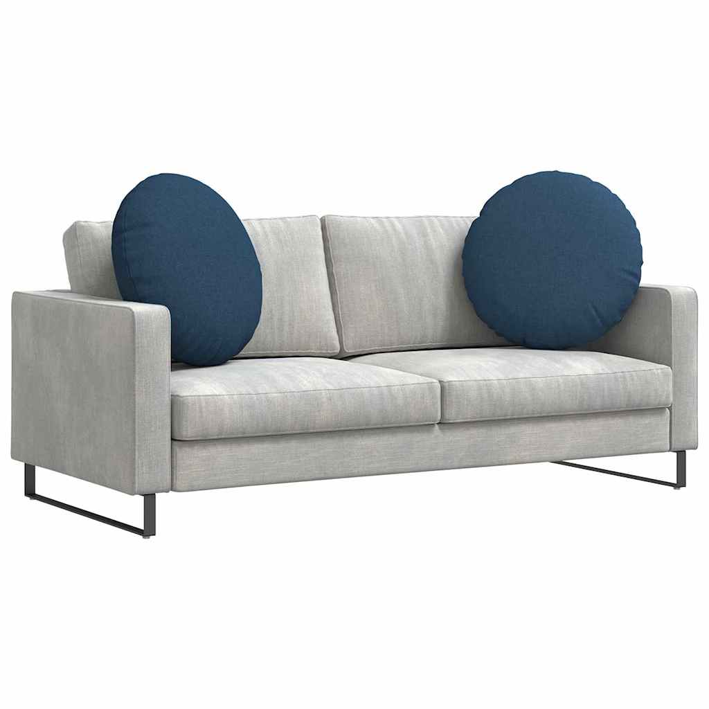 Jastučići za sjedenje 2 pcs Plava Ø60 x 21 cm tkanina