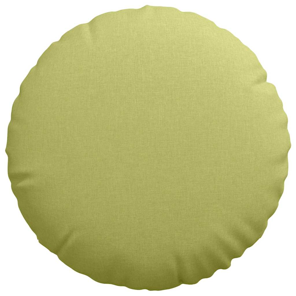 Jastučići za sjedenje 2 pcs Svijetlo zelena Ø60 x 21 cm tkanina