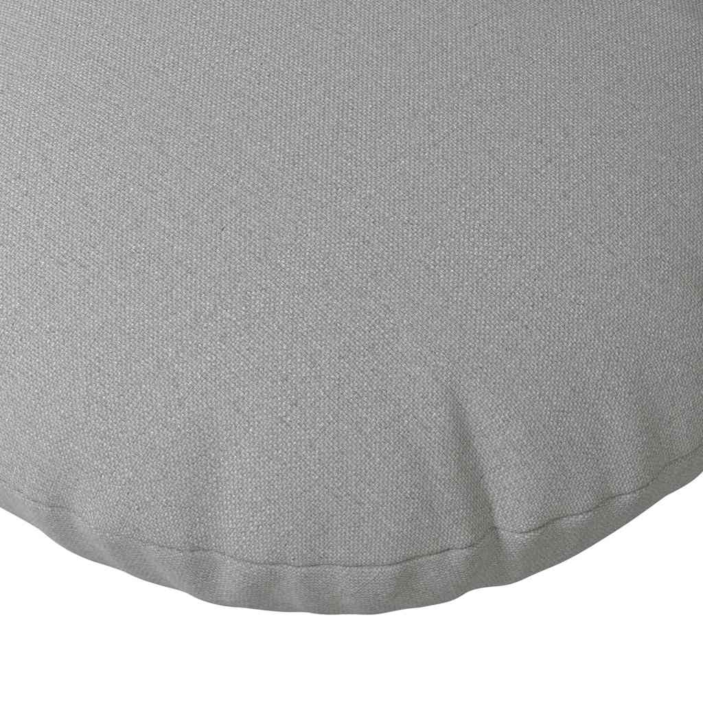 Jastučići za sjedenje 2 pcs Oblačnosiva Ø60 x 21 cm tkanina