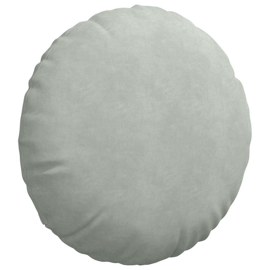 Jastučići za sjedenje 2 pcs Svijetlo siva Ø60 x 21 cm Baršun