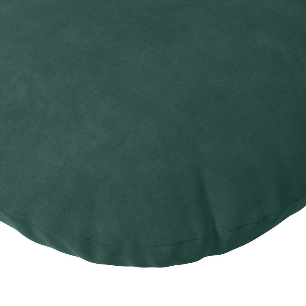 Jastučići za sjedenje 2 pcs Tamnozelena Ø60 x 21 cm Baršun