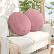 Jastučići za sjedenje 2 pcs Ružičasta Ø60 x 21 cm Baršun