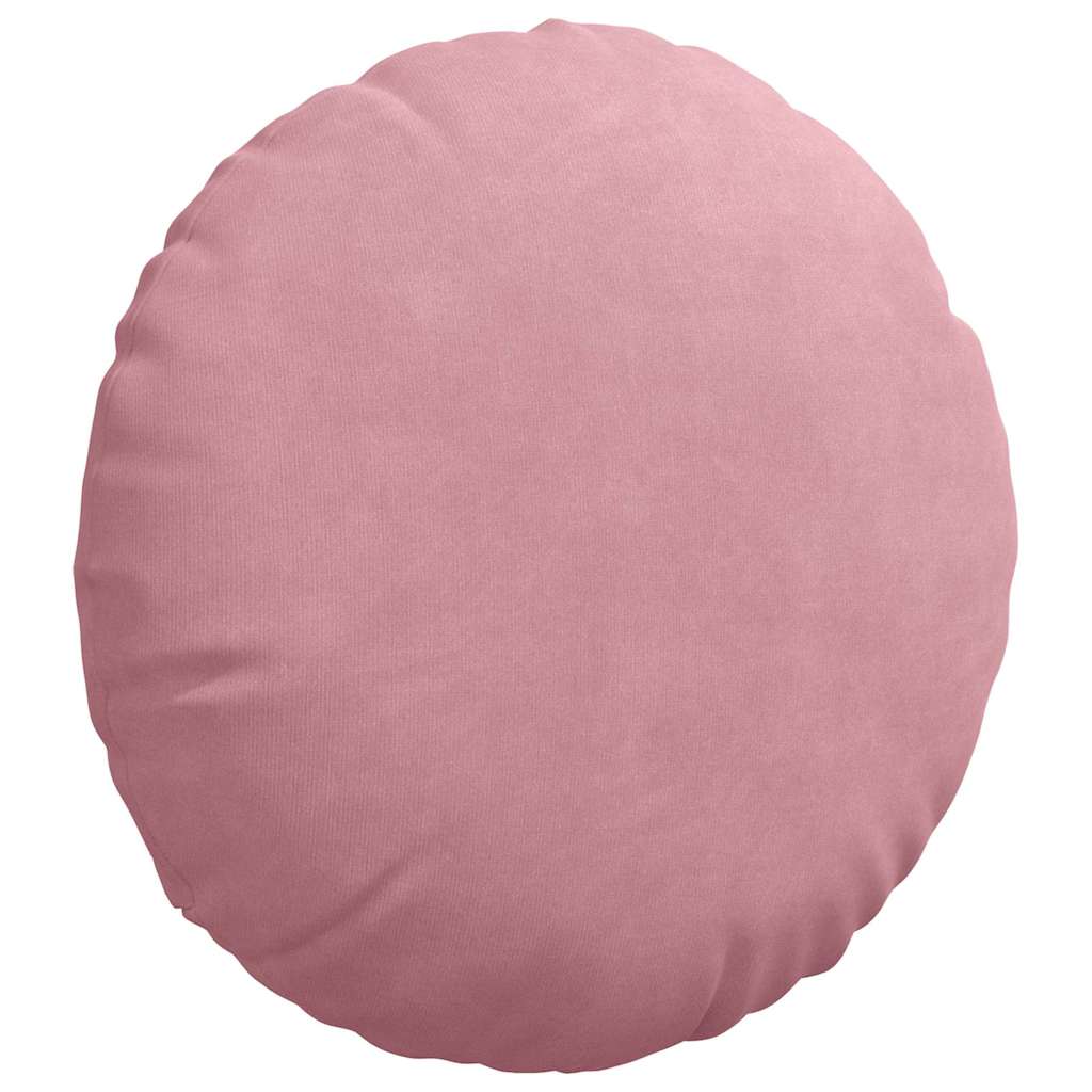 Jastučići za sjedenje 2 pcs Ružičasta Ø60 x 21 cm Baršun