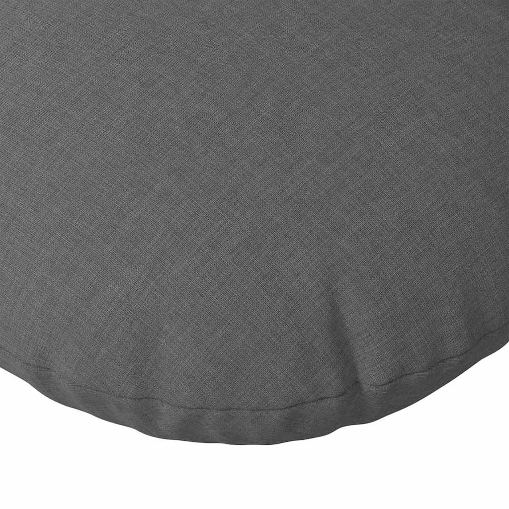 Jastučići za sjedenje 2 pcs Tamno siva Ø80 x 29 cm tkanina