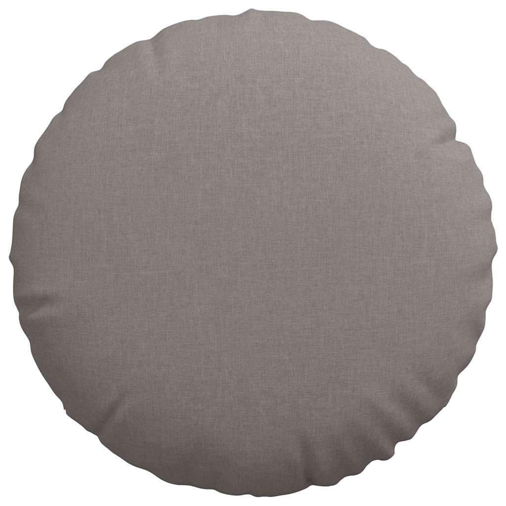 Jastučići za sjedenje 2 pcs Sivo-smeđa Ø80 x 29 cm tkanina