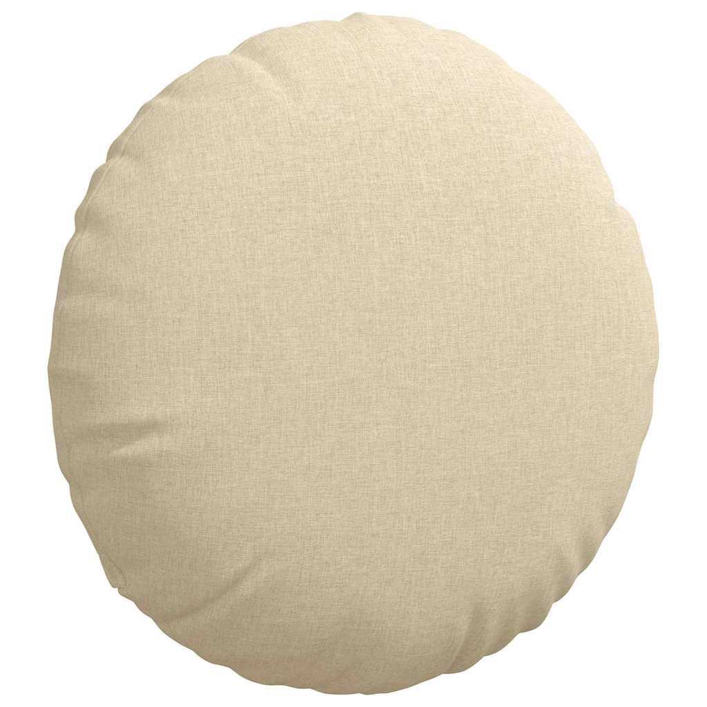 Jastučići za sjedenje 2 pcs Krema Ø80 x 29 cm tkanina