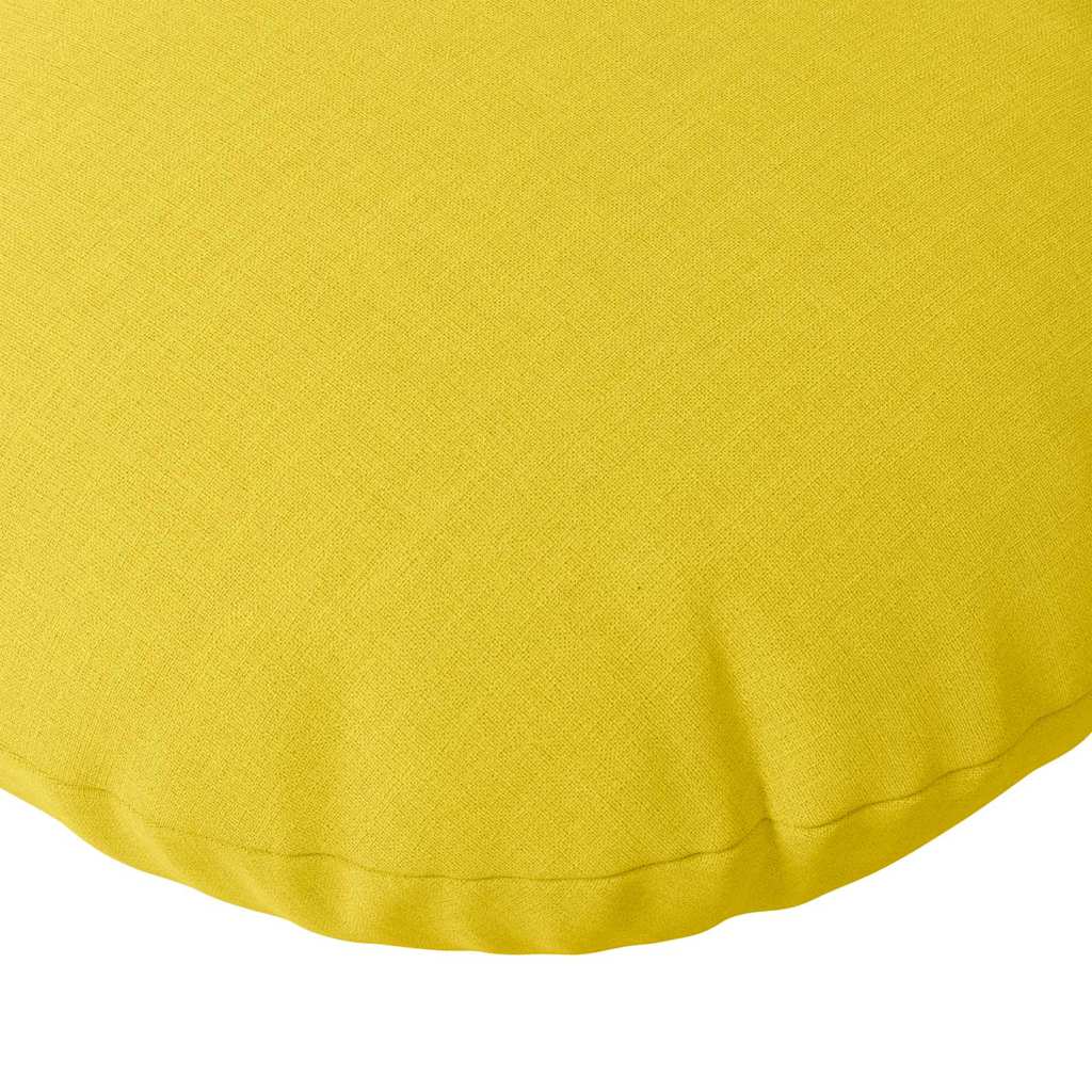 Jastučići za sjedenje 2 pcs Svijetlo žuta Ø80 x 29 cm tkanina