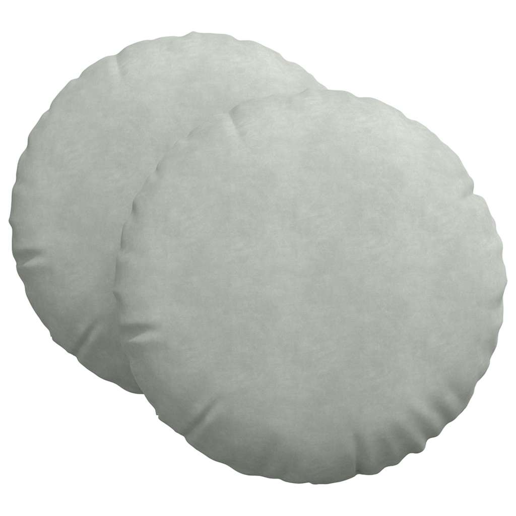 Jastučići za sjedenje 2 pcs Svijetlo siva Ø 40 x 13 cm Baršun