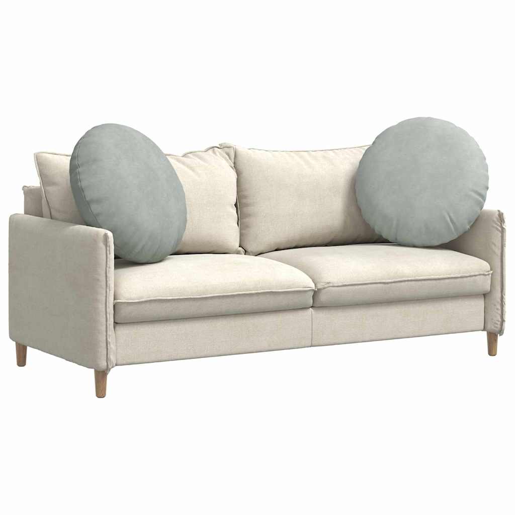 Jastučići za sjedenje 2 pcs Svijetlo siva Ø 40 x 13 cm Baršun