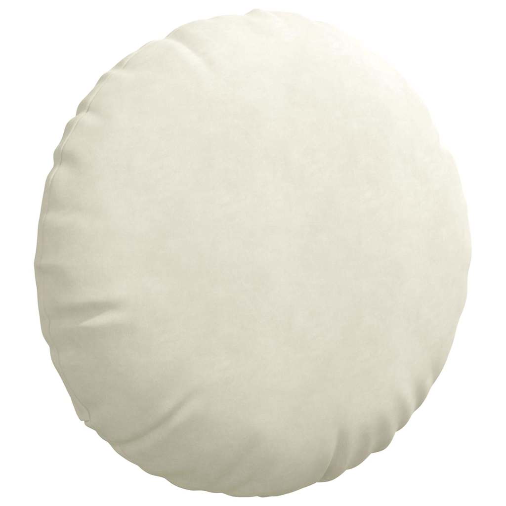 Jastučići za sjedenje 2 pcs Krema Ø 80 x 29 cm Baršun