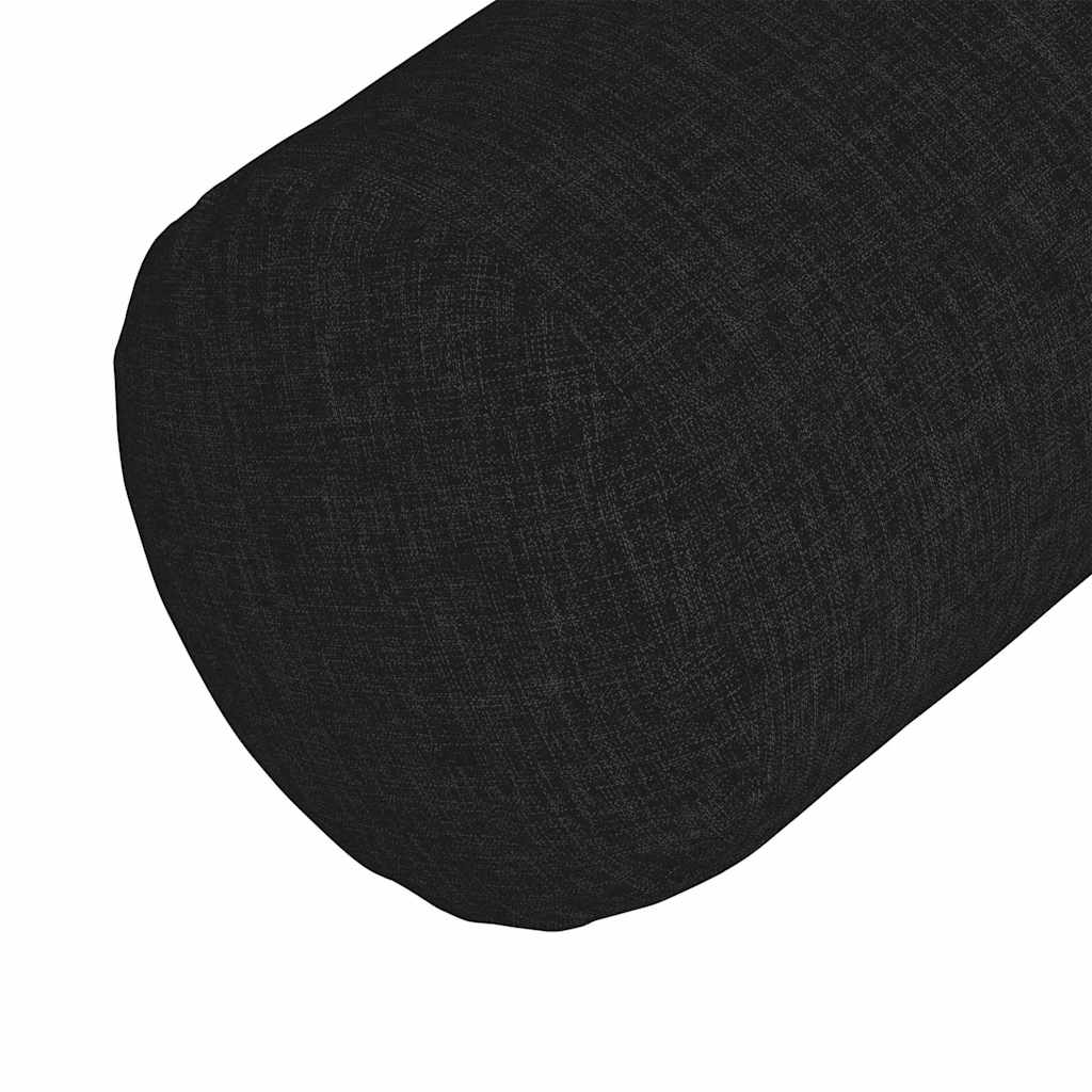 Valjkasti jastučići 2 pcs Crna Ø 15 x 40 cm tkanina