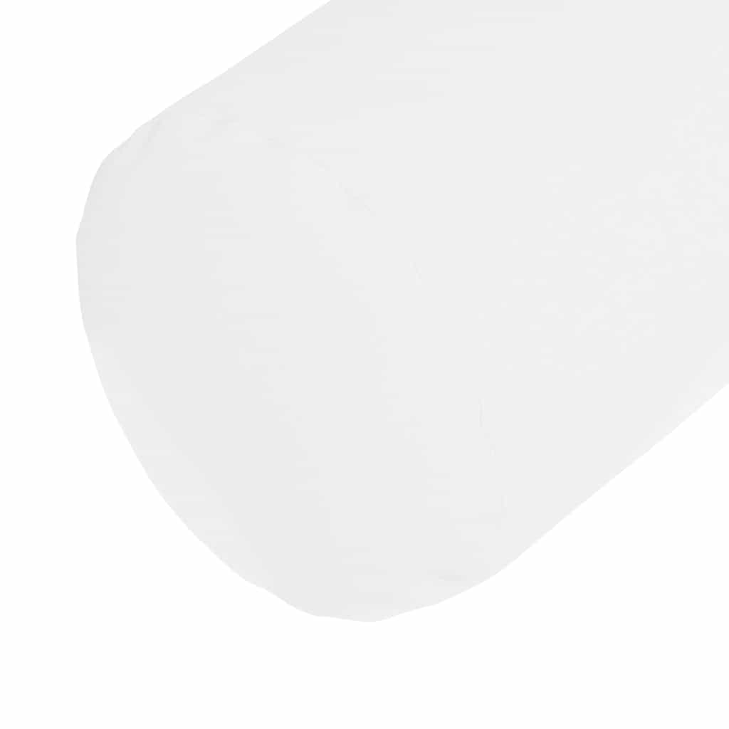 Valjkasti jastučići 2 pcs Bijelo Ø 15 x 40 cm tkanina