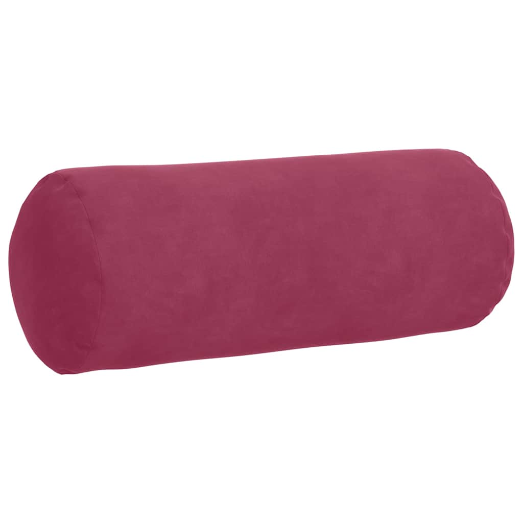 Valjkasti jastučići 2 pcs Vinska crvena Ø 15 x 40 cm