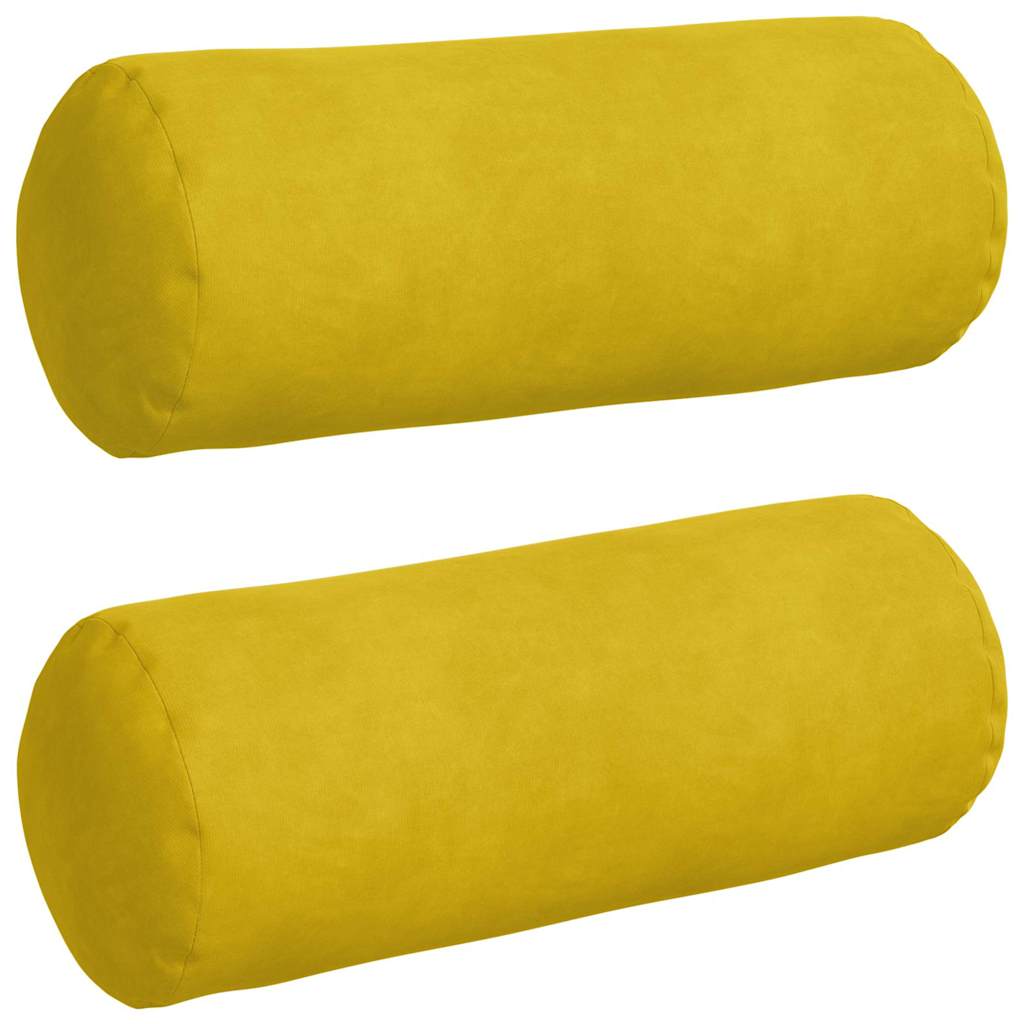 Valjkasti jastučići 2 pcs Žuta Ø 15 x 40 cm Kordura tekstil