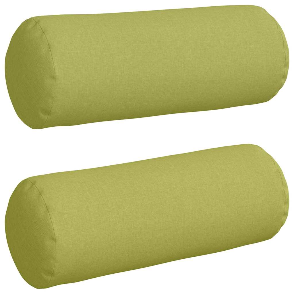 Valjkasti jastučići 2 pcs Svijetlo zelena Ø 25 x 70 cm tkanina