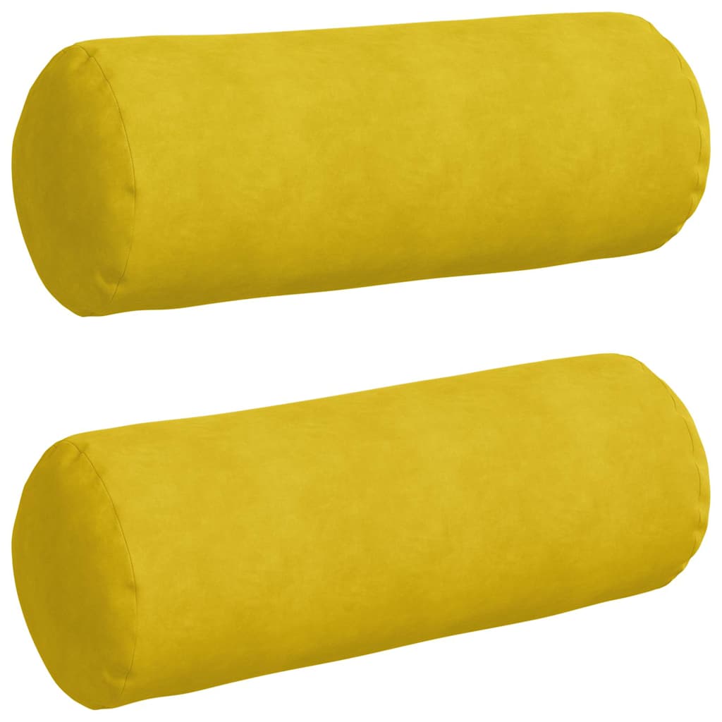 Valjkasti jastučići 2 pcs Žuta Ø 25 x 70 cm Kordura tekstil