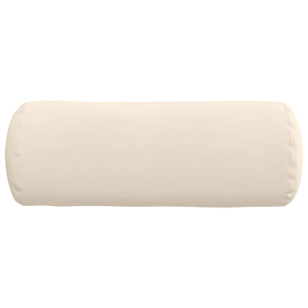 Valjkasti jastučići 2 pcs Bež Ø 25 x 70 cm Mikrofiber tkanina