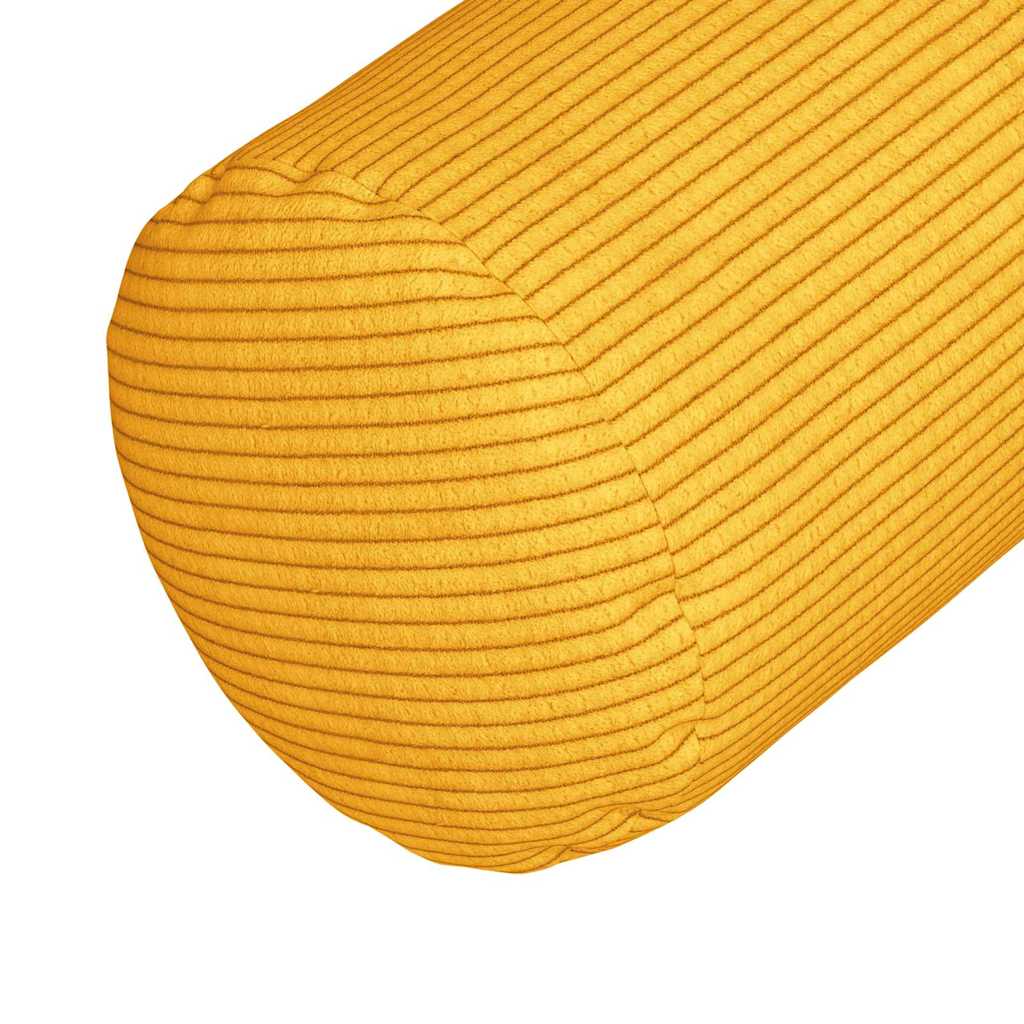 Valjkasti jastučići 2 pcs Svijetlo žuta Ø 25 x 70 cm