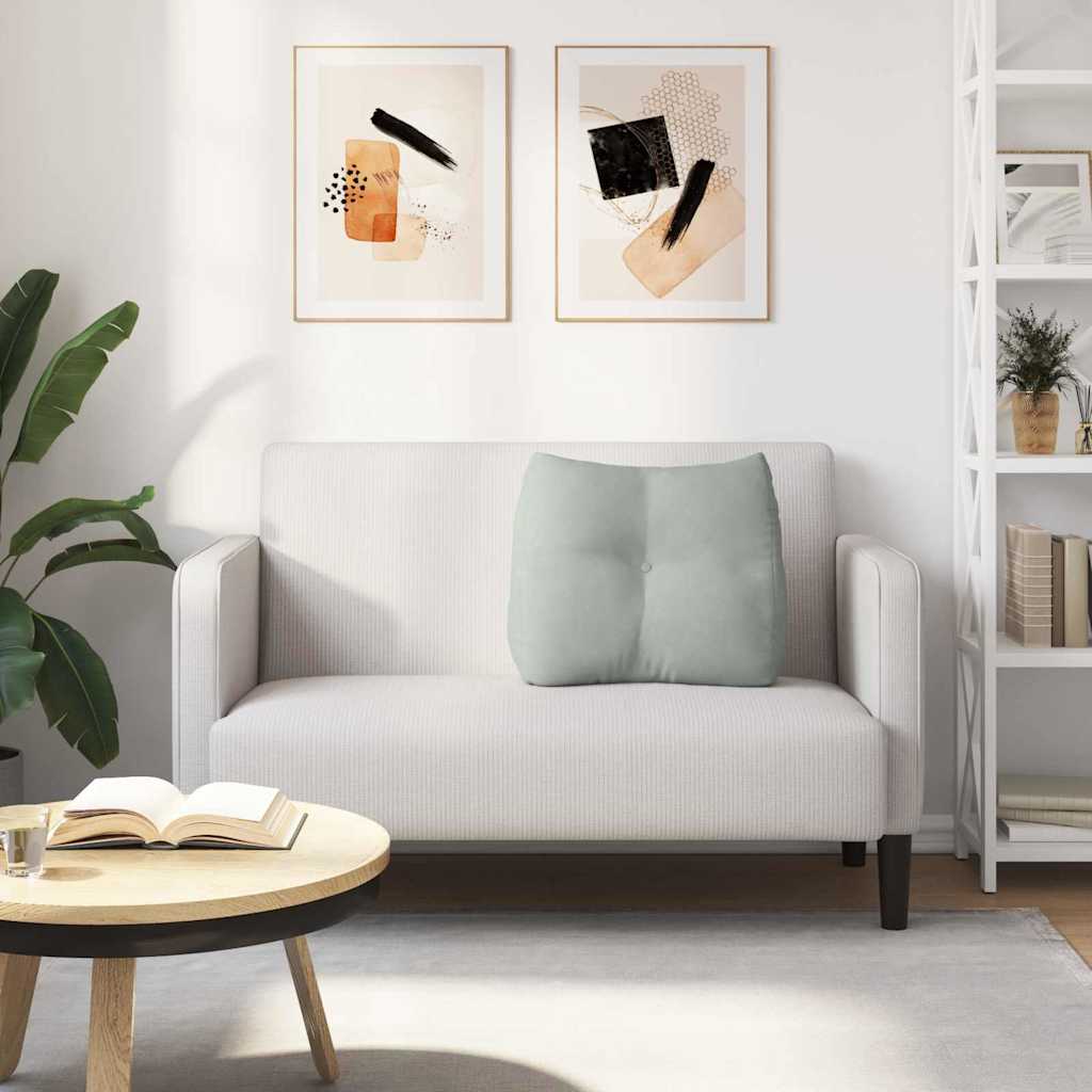 Jastuk za leđa Svijetlo siva 60 x 24 x 50 cm Baršun
