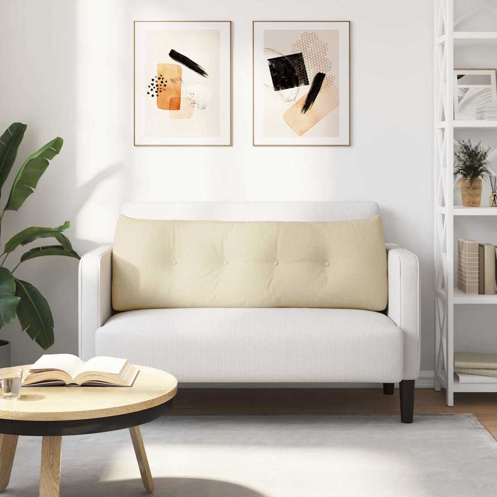 Jastuk za leđa Krema 140 x 24 x 50 cm tkanina