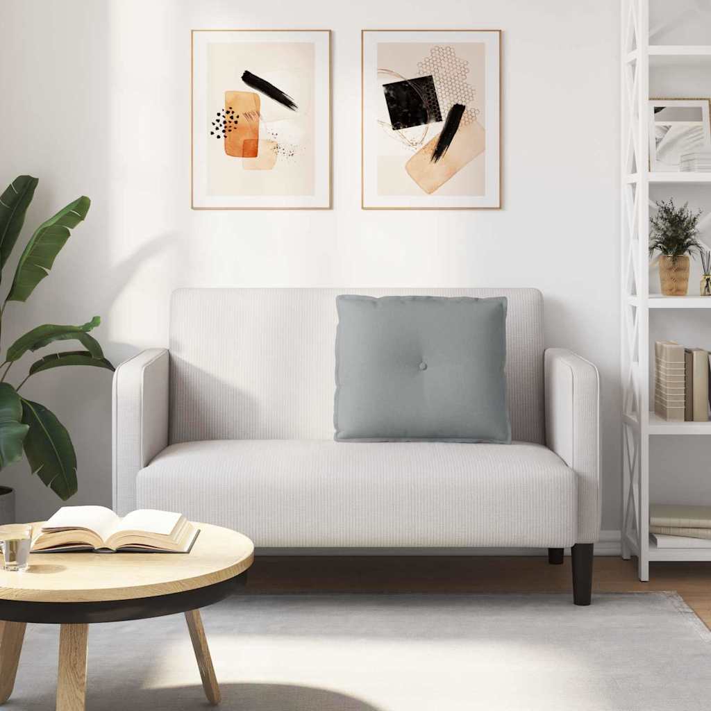 Jastuk za leđa Svijetlo siva 60 x 19 x 50 cm tkanina