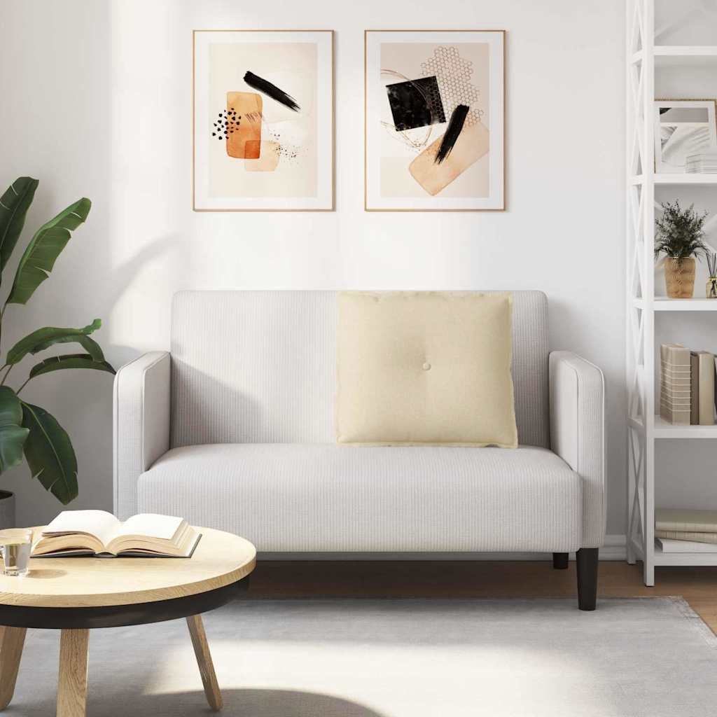Jastuk za leđa Krema 60 x 19 x 50 cm tkanina