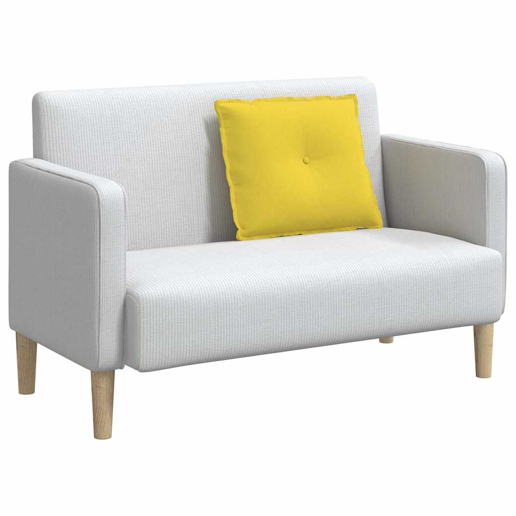 Jastuk za leđa Svijetlo žuta 60 x 19 x 50 cm tkanina