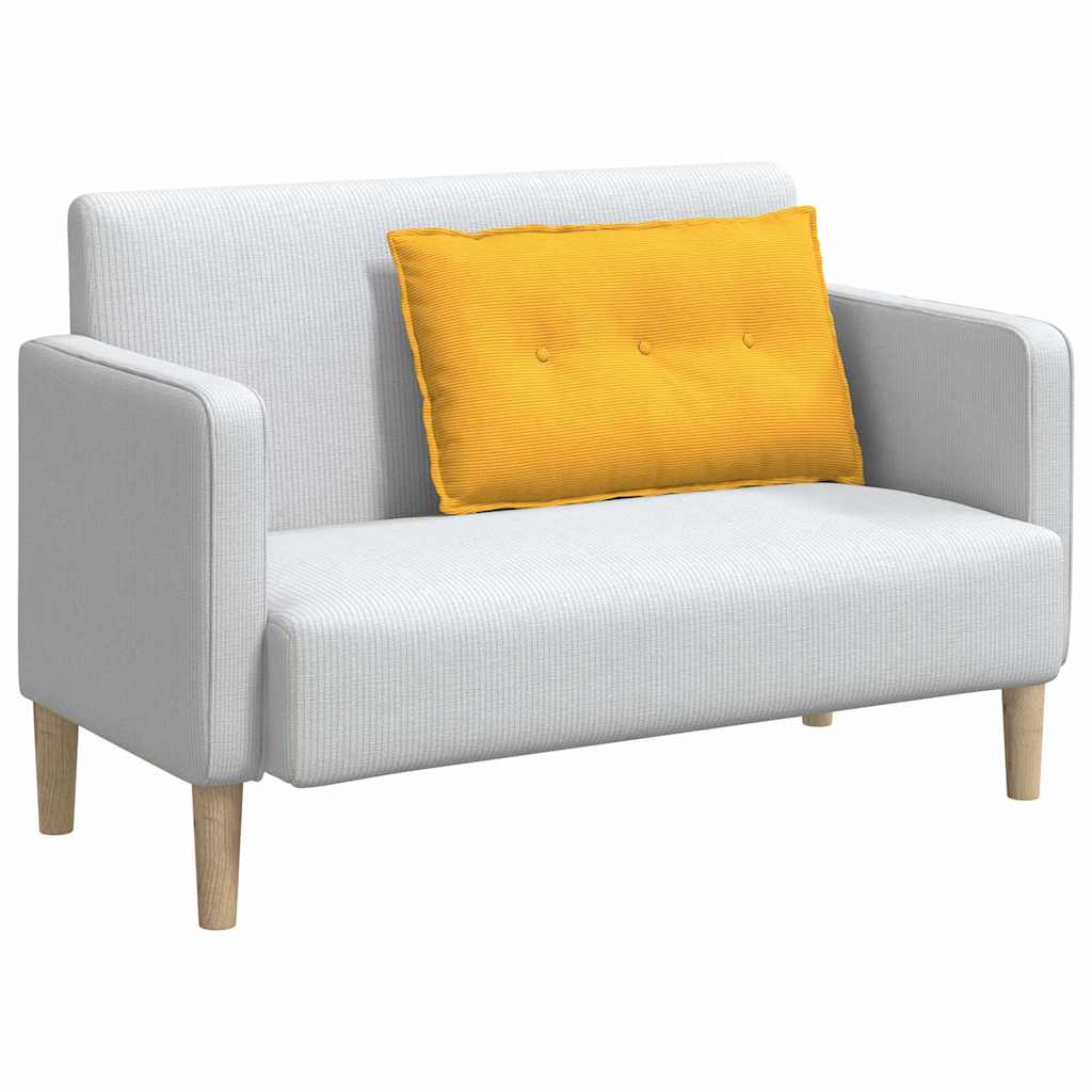 Jastuk za leđa Svijetlo žuta 80 x 50 cm Kordura tekstil
