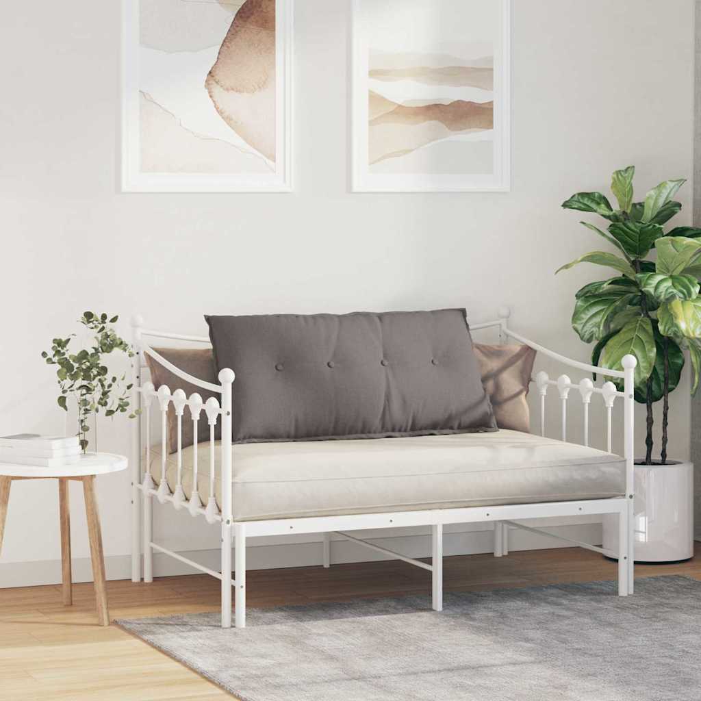 Jastuk za leđa Sivo-smeđa 100 x 19 x 50 cm tkanina