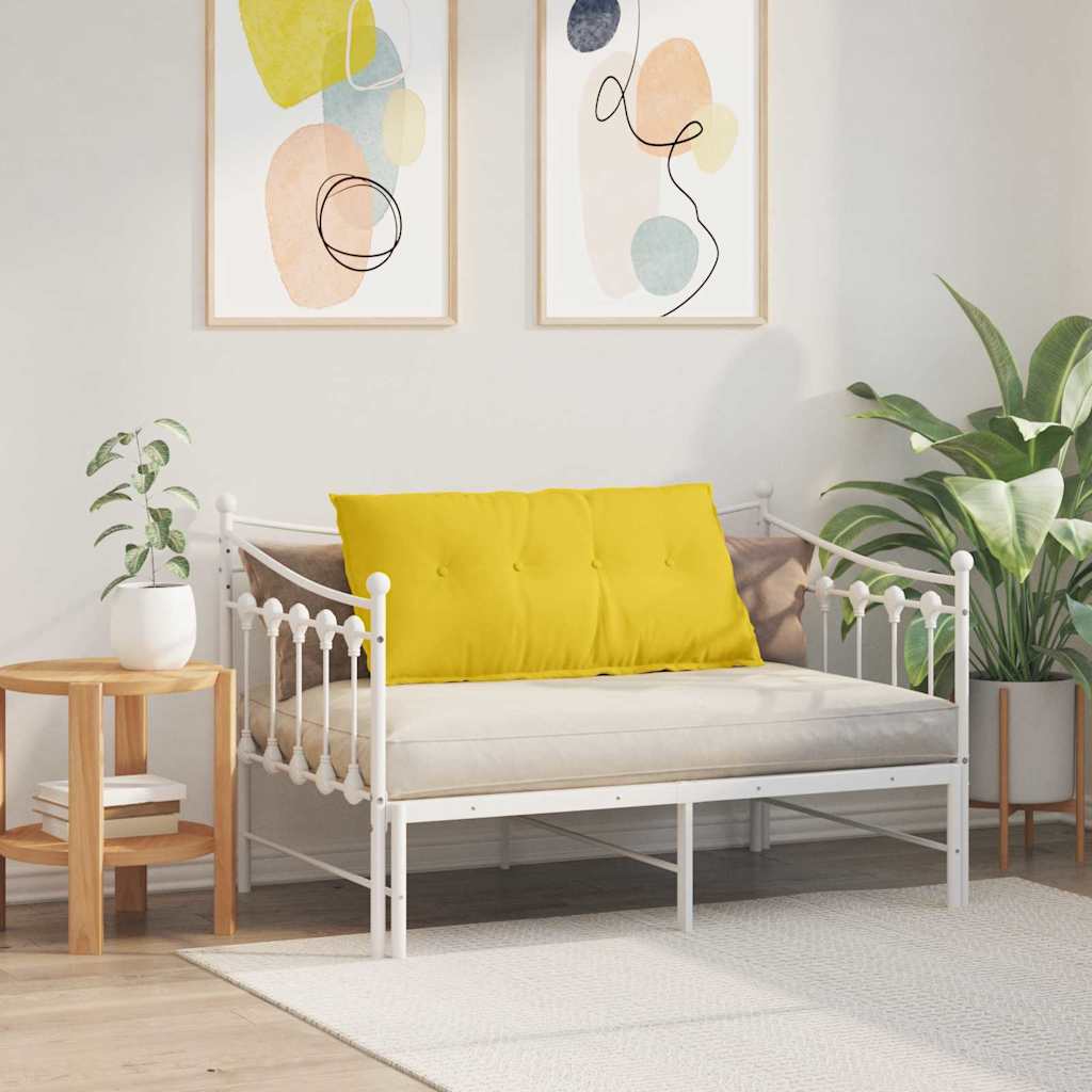 Jastuk za leđa Svijetlo žuta 100 x 19 x 50 cm tkanina