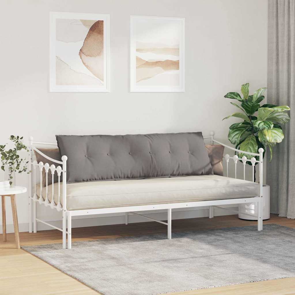 Jastuk za leđa Sivo-smeđa 160 x 19 x 50 cm tkanina