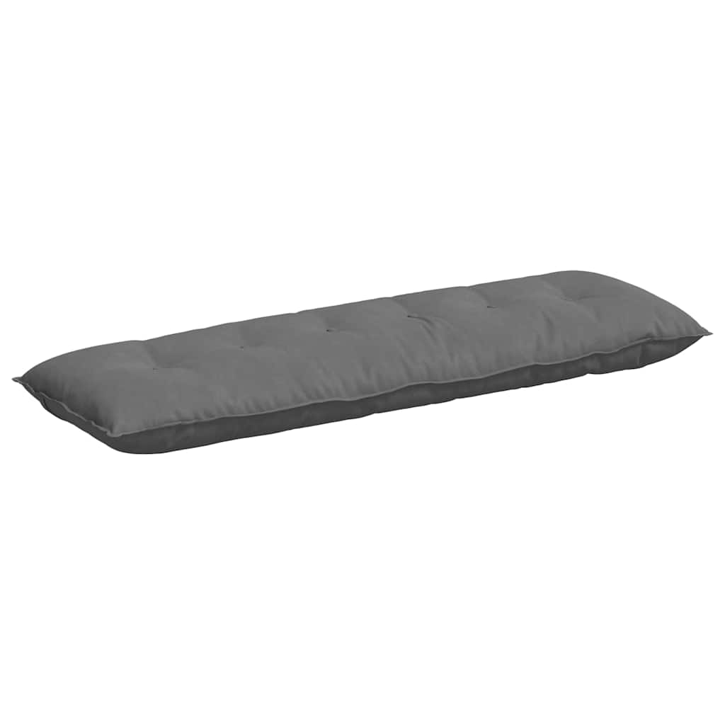 Jastuk za leđa Tamno siva 160 x 50 cm Mikrofiber tkanina