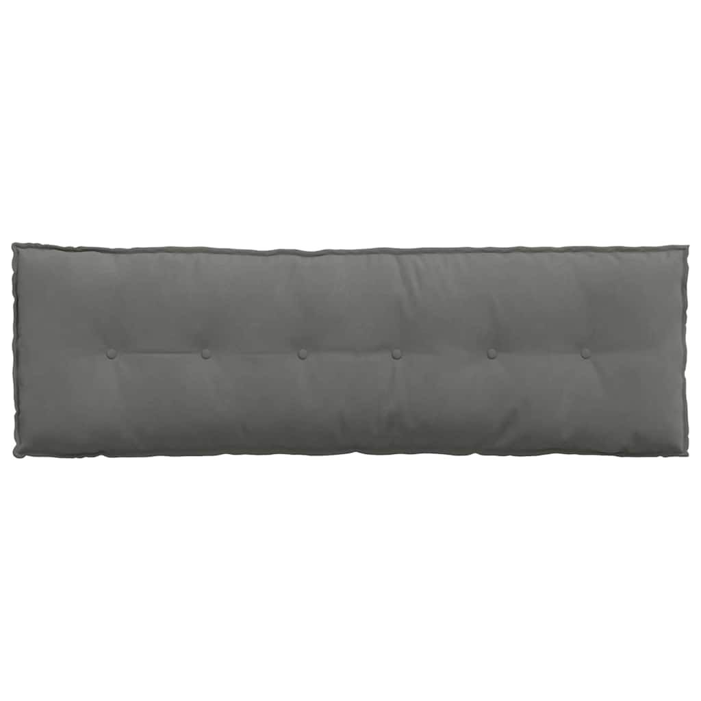 Jastuk za leđa Tamno siva 160 x 50 cm Mikrofiber tkanina
