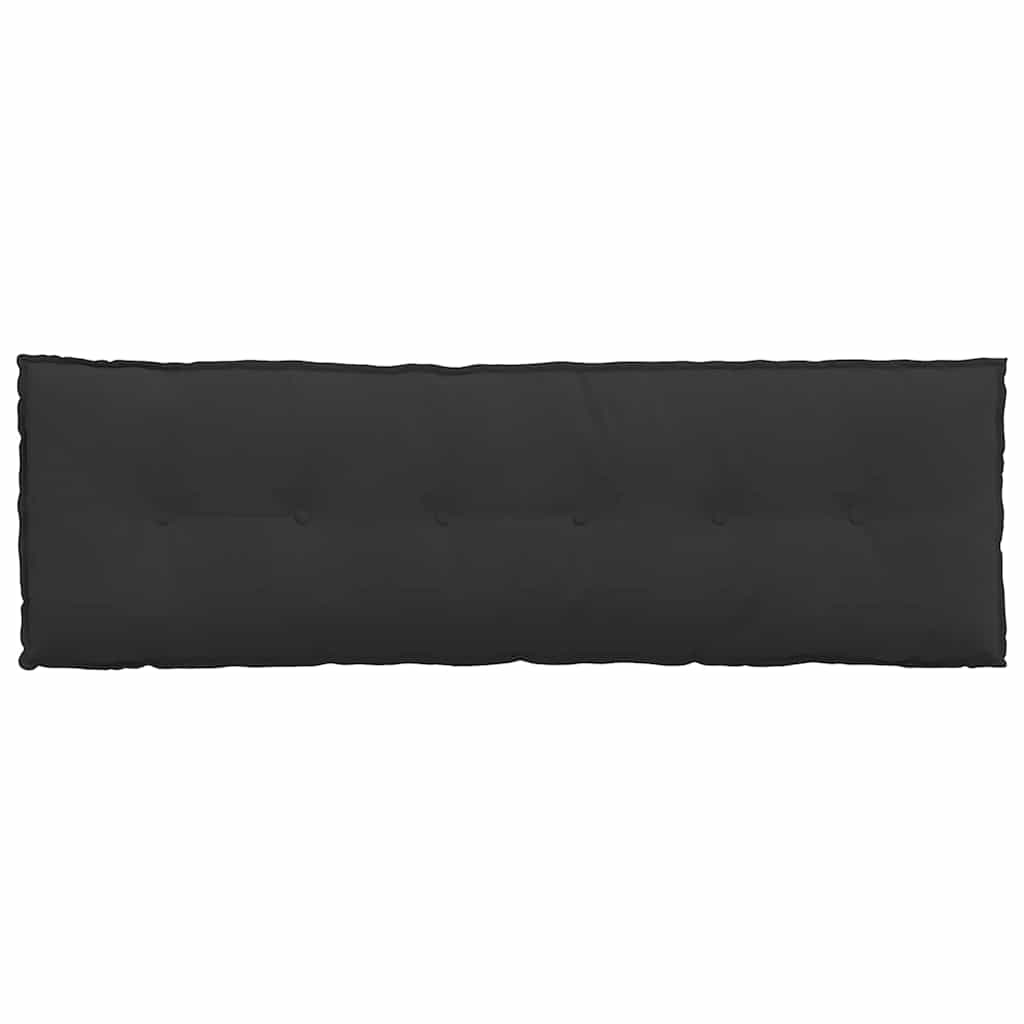 Jastuk za leđa Crna 160 x 50 cm Mikrofiber tkanina