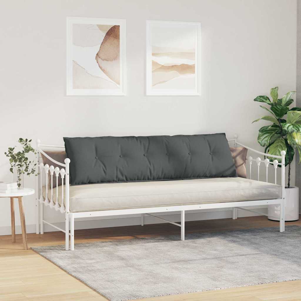 Jastuk za leđa Tamno siva 180 x 19 x 50 cm tkanina