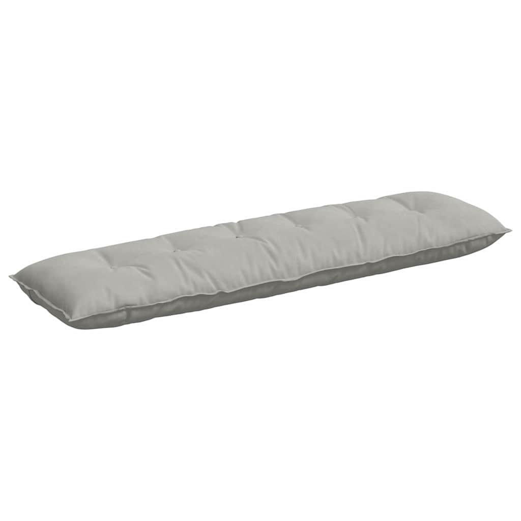 Jastuk za leđa Svijetlo siva 180 x 50 cm Mikrofiber tkanina