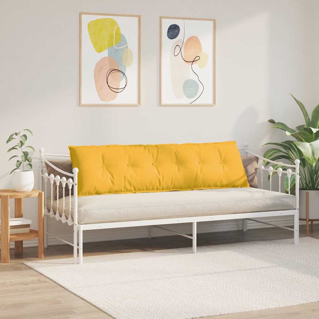 Jastuk za leđa Svijetlo žuta 180 x 50 cm Kordura tekstil