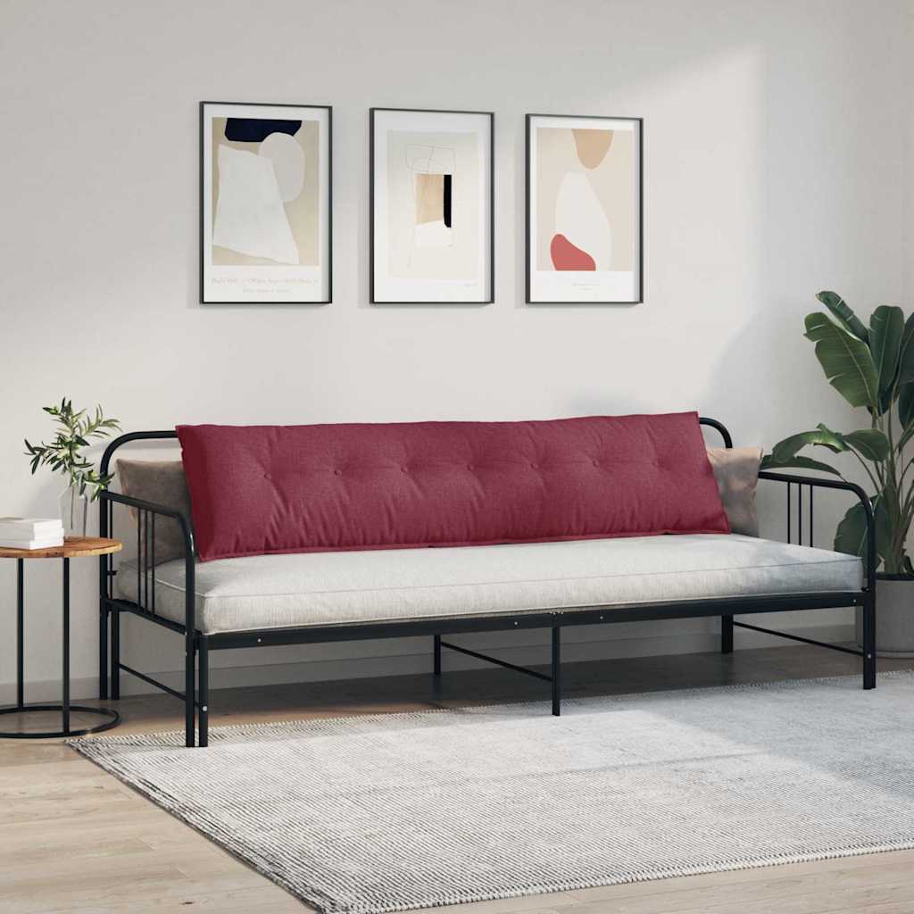 Jastuk za leđa Vinska crvena 200 x 19 x 50 cm tkanina