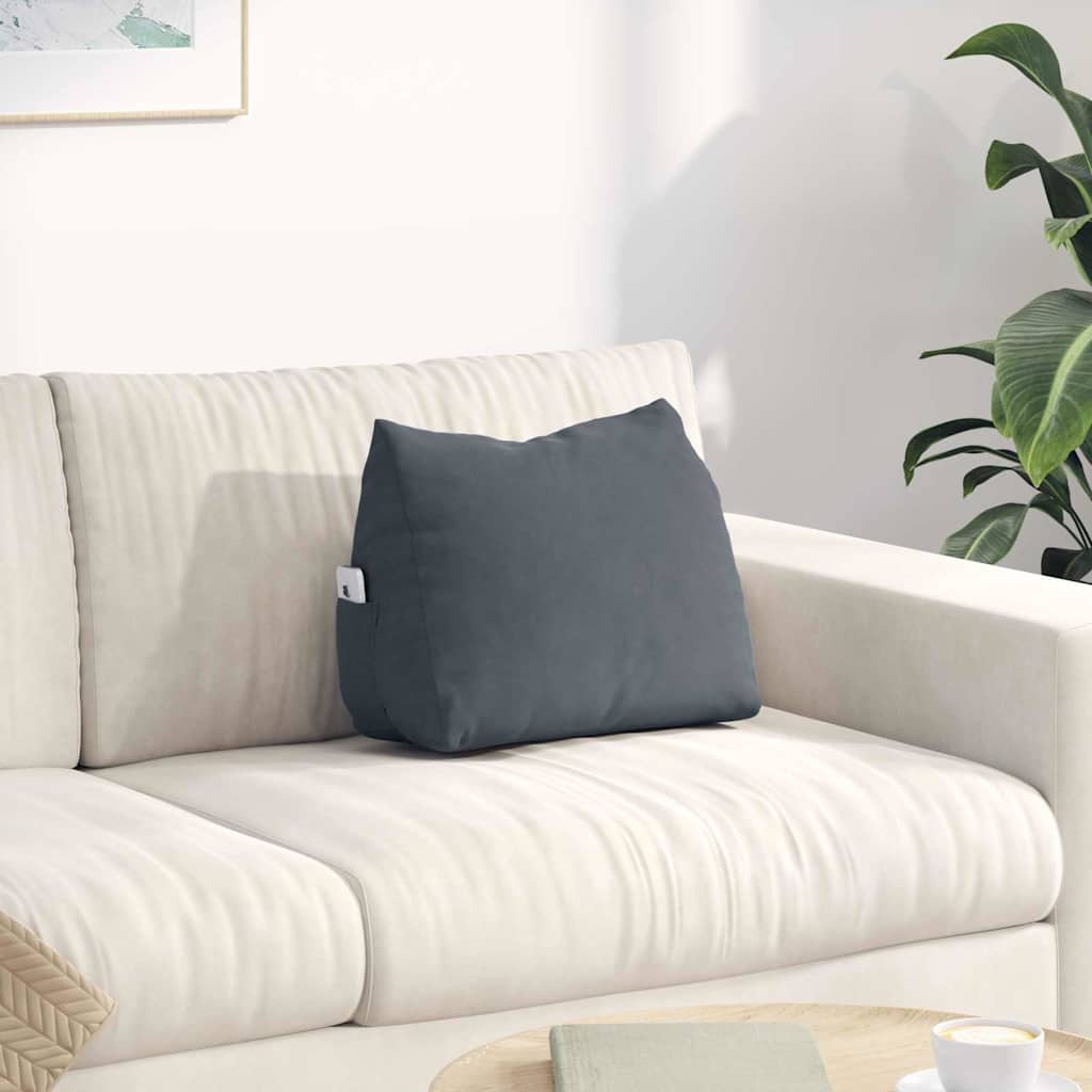 Jastuk za leđa Tamno siva 45 x 20 x 35 cm Kordura tekstil