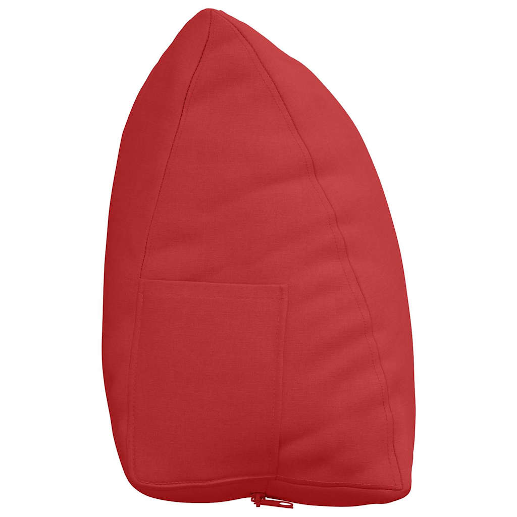 Jastuk za leđa Crvena 60 x 20 x 50 cm tkanina
