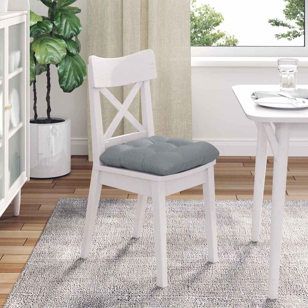 Jastučići za sjedenje 4 pcs Svijetlo siva 40 x 40 x 12 cm
