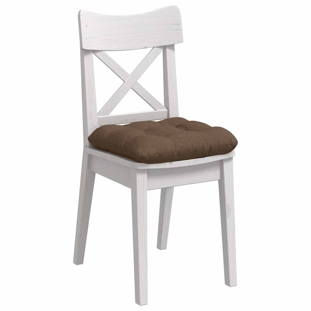 Jastučići za sjedenje 4 pcs Smeđa 40 x 40 x 12 cm tkanina