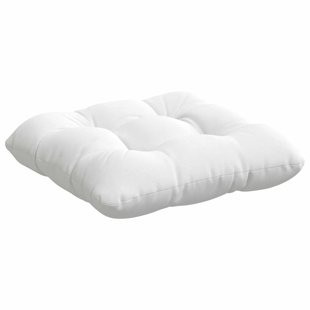 Jastučići za sjedenje 4 pcs Bijelo 40 x 40 x 12 cm tkanina