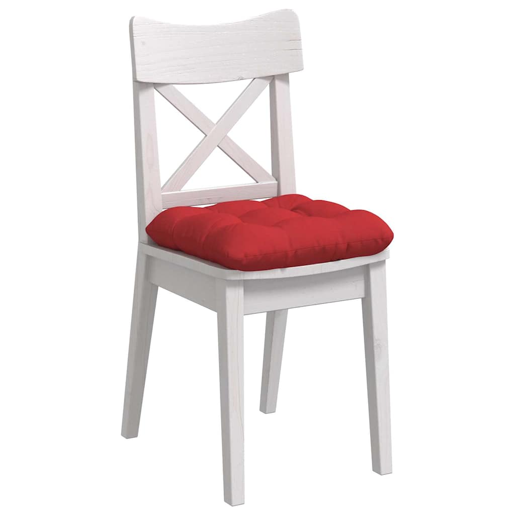 Jastučići za sjedenje 4 pcs Crvena 40 x 40 x 12 cm tkanina