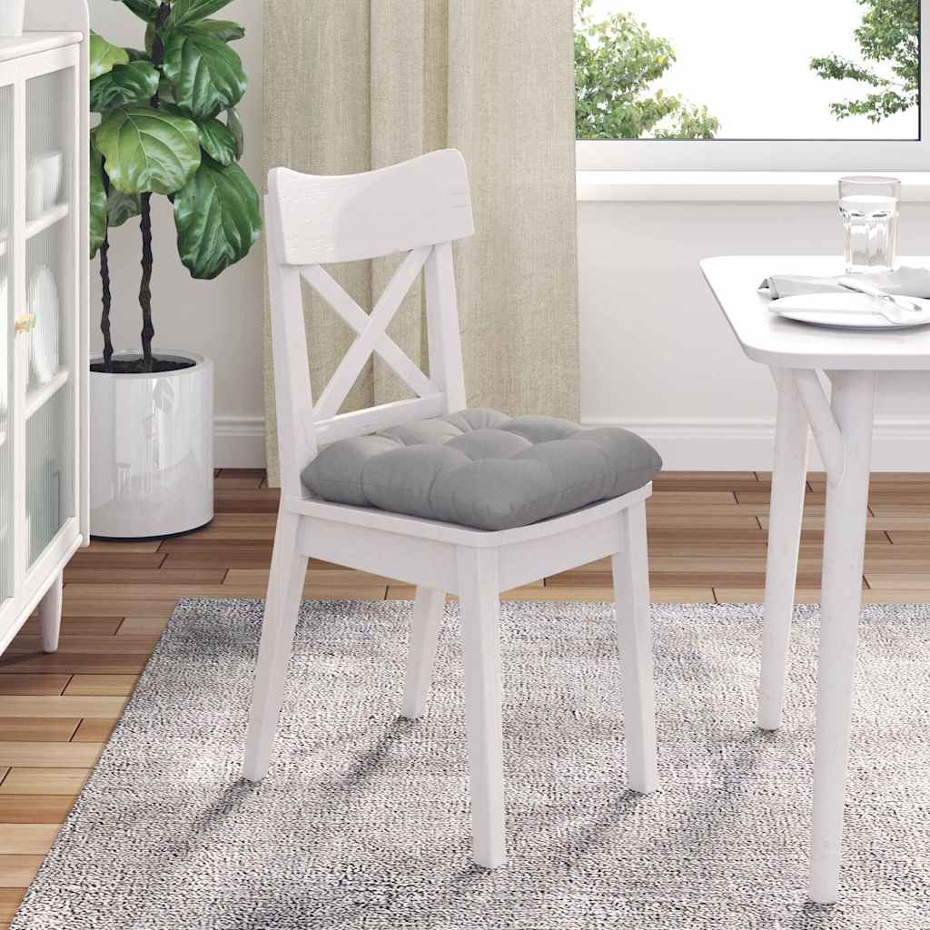 Jastučići za sjedenje 4 pcs Oblačnosiva 40 x 40 x 12 cm tkanina