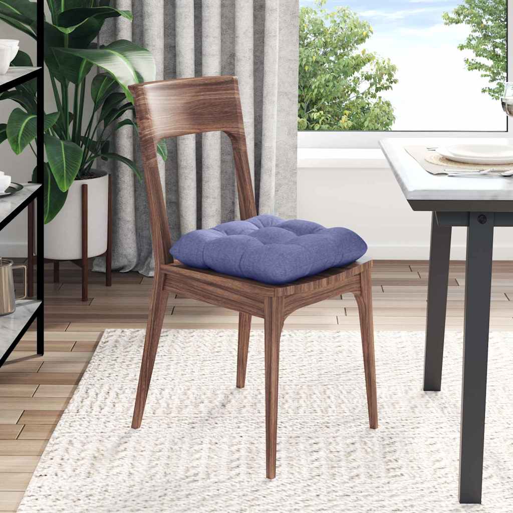 Jastučići za sjedenje 4 pcs Traper plava 40 x 40 x 12 cm