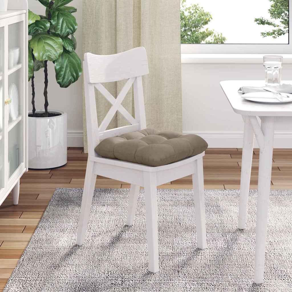 Jastučići za sjedenje 4 pcs Sivo-smeđa 40 x 40 cm