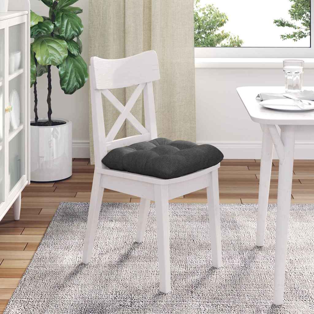 Jastučići za sjedenje 4 pcs Tamno siva 40 x 40 cm