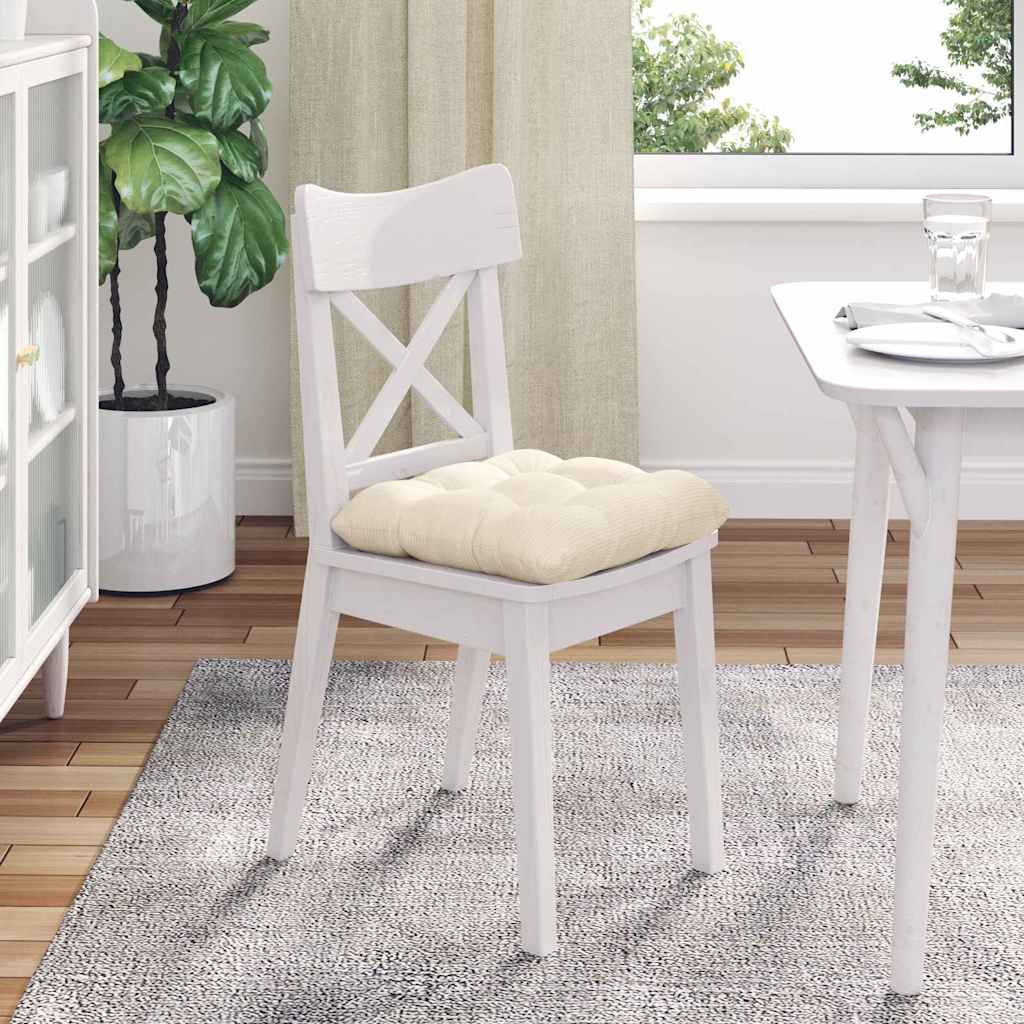 Jastučići za sjedenje 4 pcs Krema 40 x 40 cm Kordura tekstil