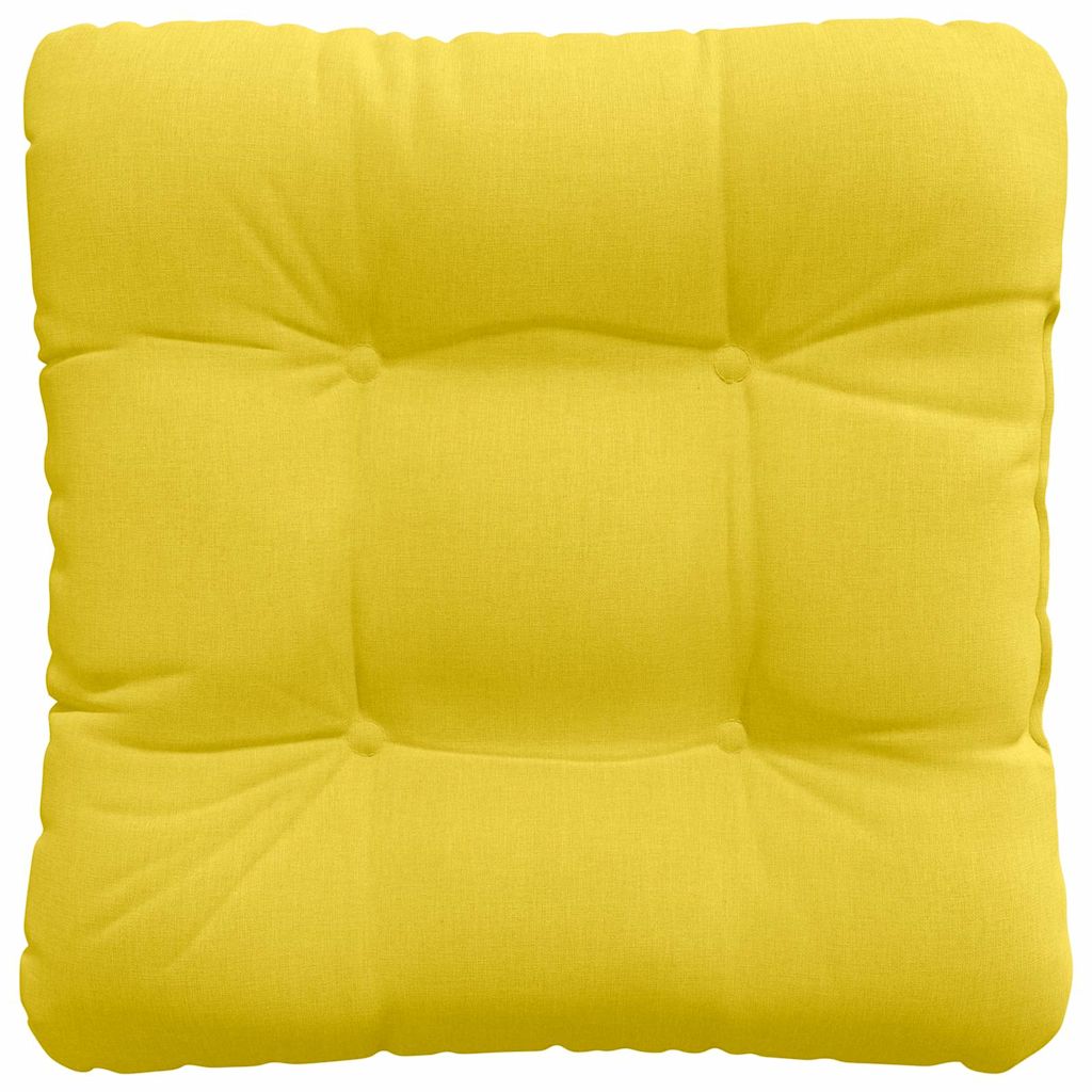 Jastučići za sjedenje 4 pcs Svijetlo žuta 45 x 45 x 12 cm